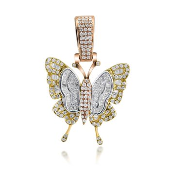 2 1/2ct tw Diamond Nail Cross Pendant in 14K White Gold