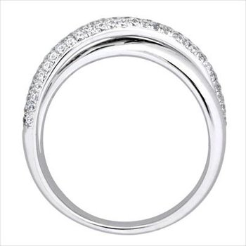 1/10ct tw Diamond Journey Fashion Ring in 10K White Gold