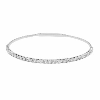 1/2ct tw Diamond Flexi Collection Bangle Bracelet in 14K