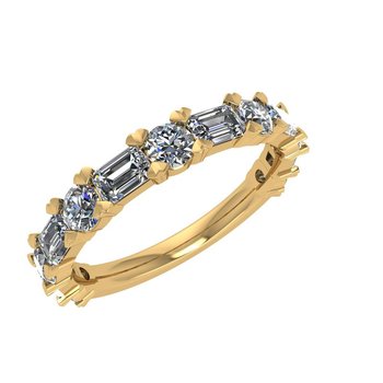3ct tw Lab Created Diamond Wedding Ring in 14K White Gold