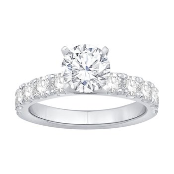 3ct tw Diamond Engagement Ring in 14K White Gold PBCR604900