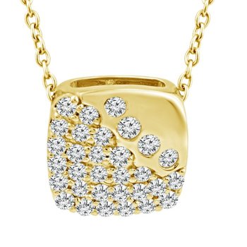 5/8ct tw Lab Created Diamond Infinity Knot Necklace in 10K