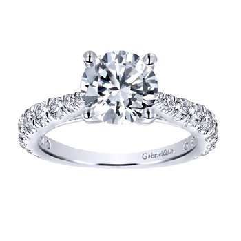 2 1/3ct tw Diamond Engagement Ring in 18K White Gold JBCN22