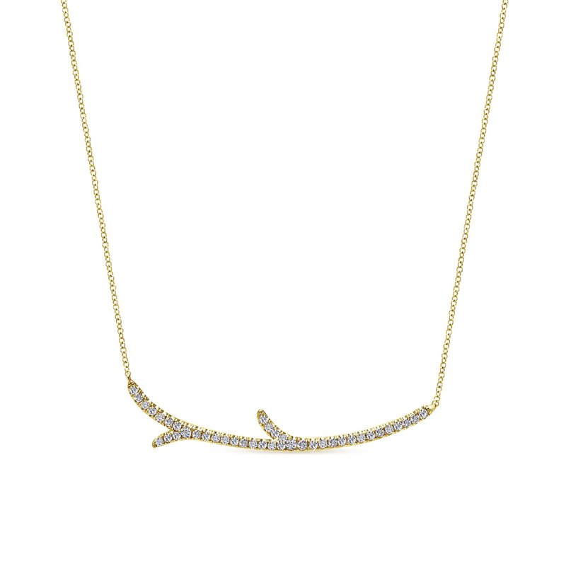 King's Yellow Gold "Twig" Fashion Necklace 120923 Kings Jewelry