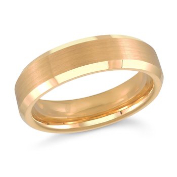 6mm Tungsten Yellow gold Plated wedding Band 101428