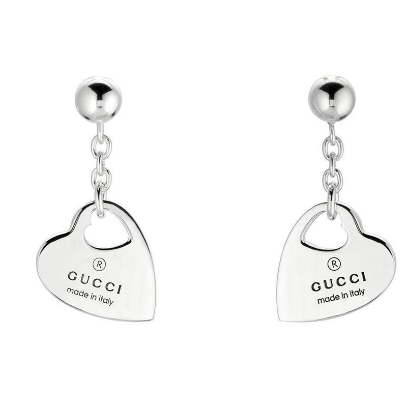 Gucci Trademark Pendant Heart Charm Earrings YBD796312001 348419
