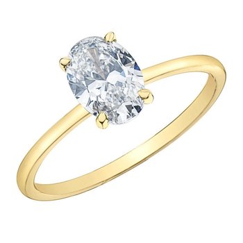 1.07 Crt. Oval Solitaire Engagement Ring  011013