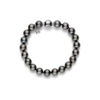 ★tow tow archive★ Boys Pearl Bracelet Black White TBH12ABT Mikimoto Black Pearl Strand Bracelet MDS09507BRXWV001