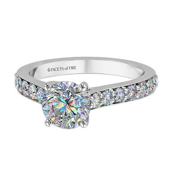 Facets of Fire Semi-Mount Halo Engagement Ring FFR-ENG-094-14WG