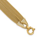 Gold Necklaces & Bracelets 14K Polished Fancy Multi-Strand Popcorn Chain Bracelet 42-3884