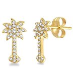 Diamond Palmetto Jewelry .25 ctw 14K Diamond Palmetto Earrings 15-01135