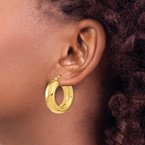 Gold Earrings 14K Hoop Earrings 17-5675