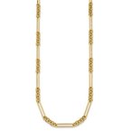 Gold Necklaces & Bracelets 14k Yellow Gold Polished 34" Fancy Link Necklace 31-2365