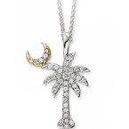 Diamond Palmetto Jewelry .25 ctw 14K Diamond Palmetto Pendant with crescent 30-03634