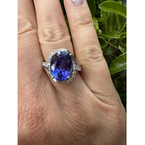 Gemstone Jewelry Tanzanite Diamond Ring 06-3756