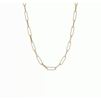 Gold Necklaces & Bracelets 14k Polished and Textured 34" Paperclip Link Necklace 31-2364