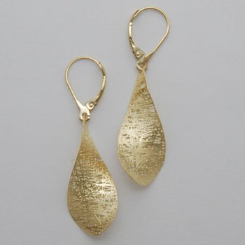 14k Yellow Gold Propeller Earrings 17-5756