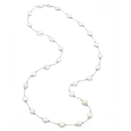 Pearl Jewelry Sterling Silver Coin Pearl Necklace