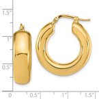 Gold Earrings 14K Hoop Earrings 17-5675