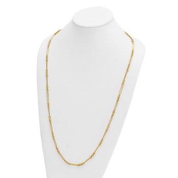14k Yellow Gold Polished 34" Fancy Link Necklace 31-2365