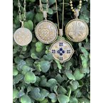 Skatell's Exclusive Diamond Medallion Gold Pendant 30-3931