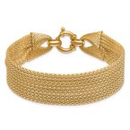 Gold Necklaces & Bracelets 14K Polished Fancy Multi-Strand Popcorn Chain Bracelet 42-3884