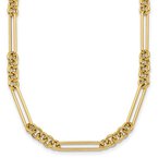 Gold Necklaces & Bracelets 14k Yellow Gold Polished 34" Fancy Link Necklace 31-2365