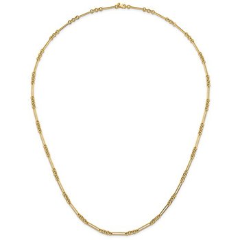 14k Yellow Gold Polished 34" Fancy Link Necklace 31-2365