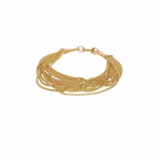 Gold Necklaces & Bracelets 14K Polished Fancy Multi-Strand Popcorn Chain Bracelet 42-3884