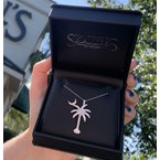 Diamond Palmetto Jewelry 2.00ctw 14K Yellow Gold Diamond Palmetto with Crescent 30-03904