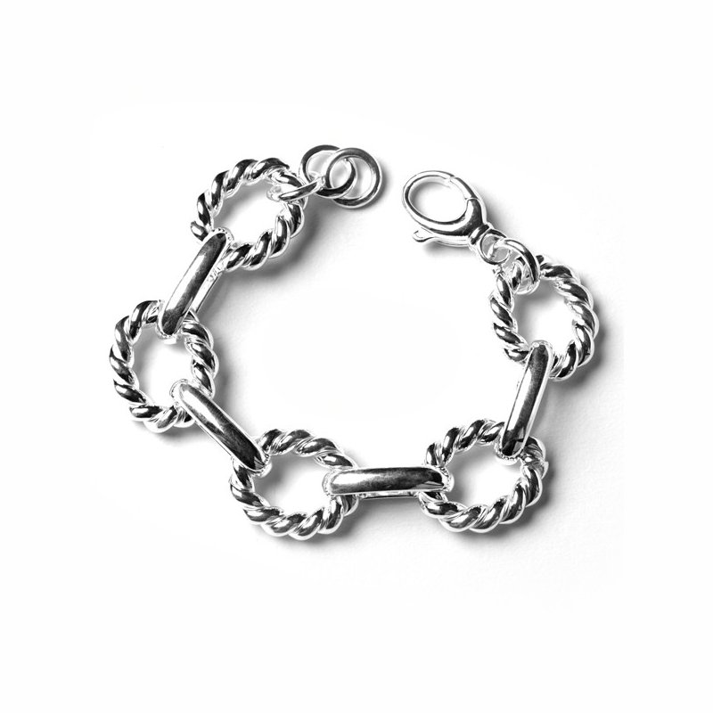Southern Gates Collection SS Rosa Link Bracelet KAR546 Facet Foundry Jewelry Studio