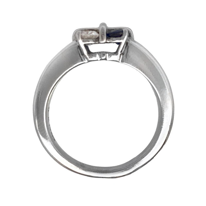 Antique & Estate Jewelry 4 Stone Diamond/Sapphire Ring 11.02