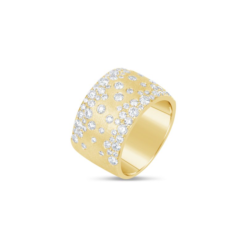 18K Yellow Gold Diamond Signature Confetti Ring 160465
