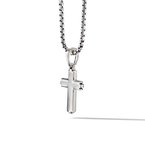 Deco Cross Pendant in Sterling Silver 192740978715