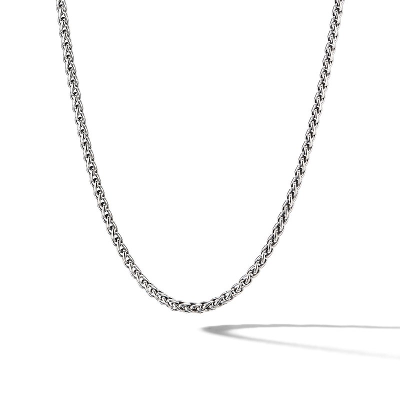 Wheat Chain Necklace in Sterling Silver 192740992407 Mednikow