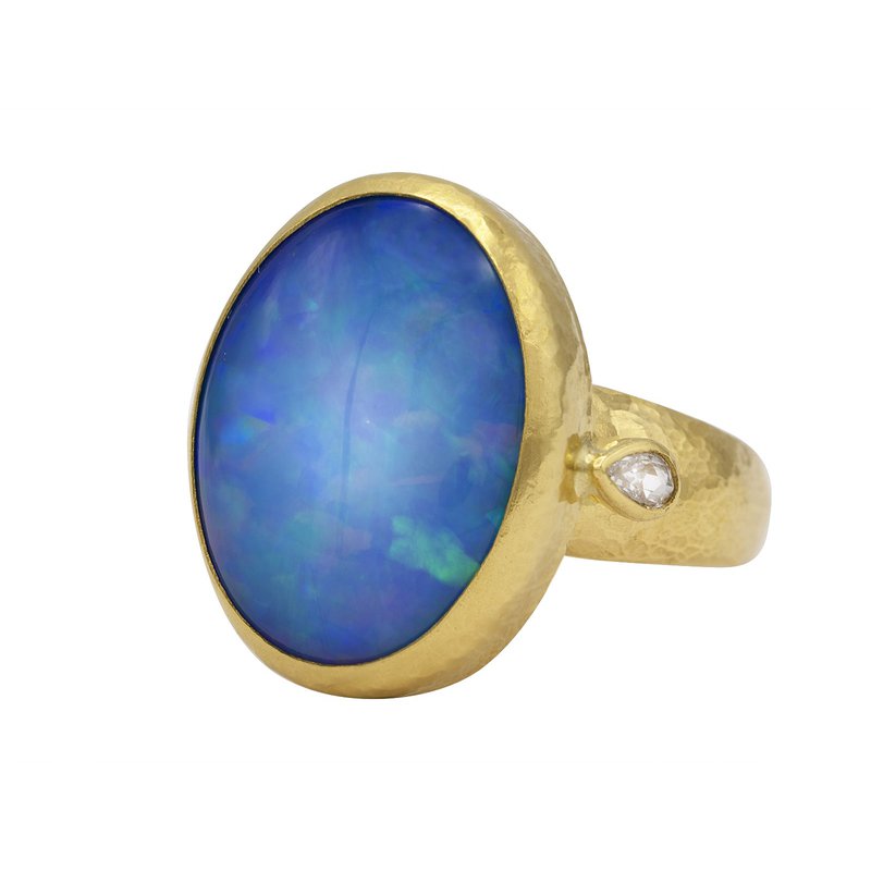 Gurhan Ethiopian and Opal Diamond Ring