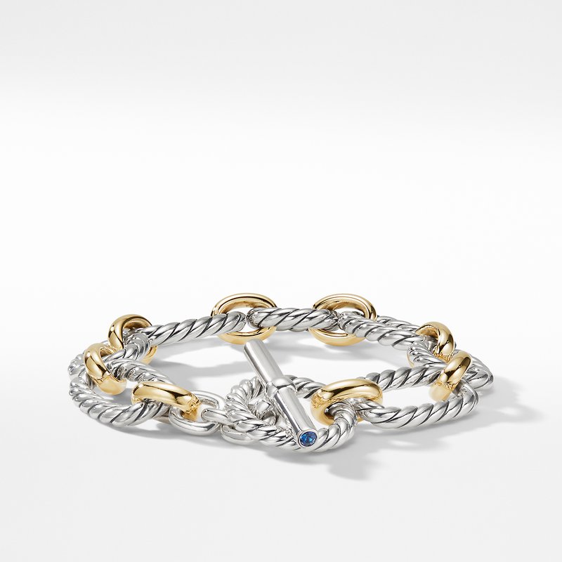 David Yurman 18K ゴールド コニャックダイヤモンド リバーセット