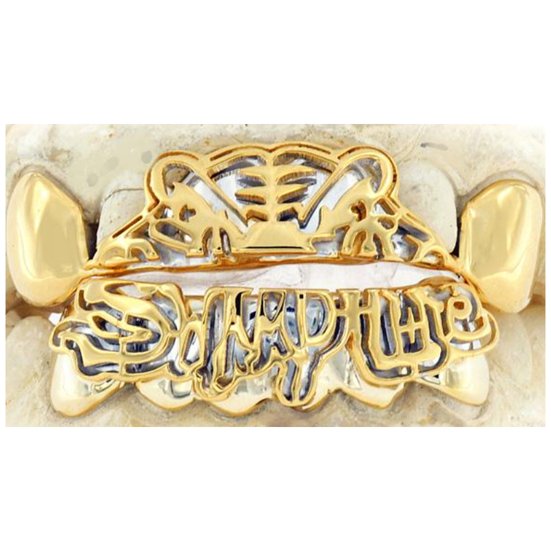 Grillz 12 teeth logo grill G0068 - Mr. Goldman & Sons