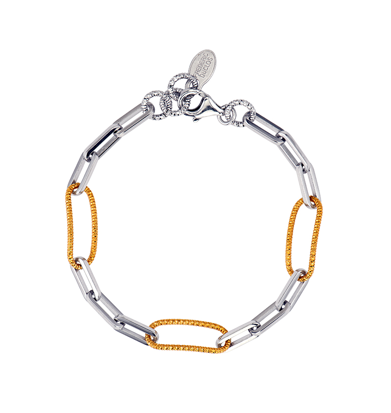 Frederic Duclos Frederic Duclos Oval Paperclip Bracelet BR1260