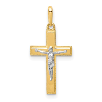 Kaedesigns 9ct 375 Yellow Gold Solid Plain Cross Pendant – Made In Australia