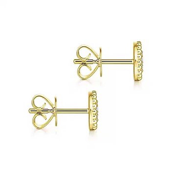 Numbering ♥ #7121 Bead Stud Earrings /追跡付 Diamond hoop earrings in Cranbrook BC at Jewels on Ninth