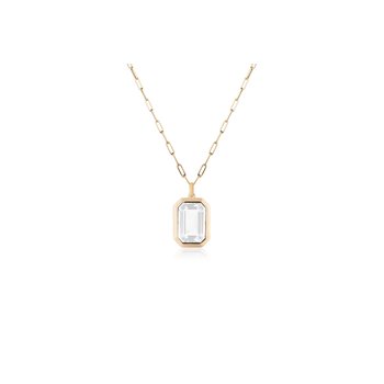 Moon Quartz Cushion Cut Pendant GOS1898