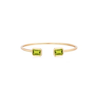 Peridot Open Edge Bracelet GOS1876