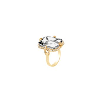 Rock Crystal Emerald Cut Ring GOS1902