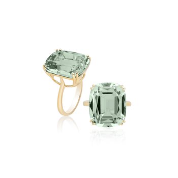 Prasiolite Cushion Cocktail Ring GOS1904