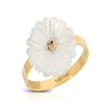 KOZAKH Minerva Mother of Pearl Carved Ring 16-13849 - FireWorks
