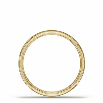 18K YELLOW GOLD CLASSIC POLISHED 5MM DOME WEDDING BAND 001-405-10442