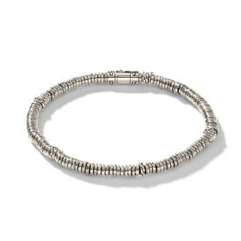 STERLING SILVER 4MM HEISHI RONDEL BRACELET 001-610-03516