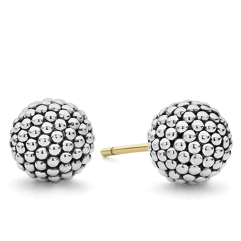 STERLING SILVER SIGNATURE CAVIAR BALL STUDS 001-645-02024