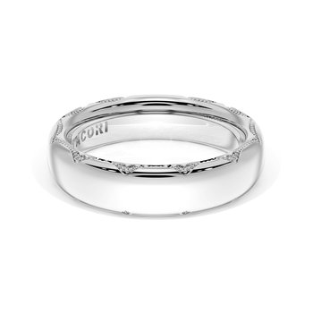 PLATINUM FOUNDERS COLLECTION 6MM HIGH POLSIHED MILLGRAIN WEDDING BAND 001-405-10450
